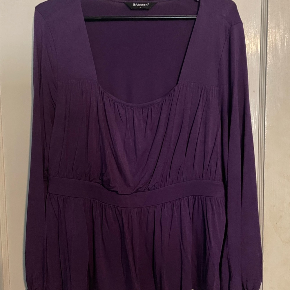 Allegra K Peplum Top